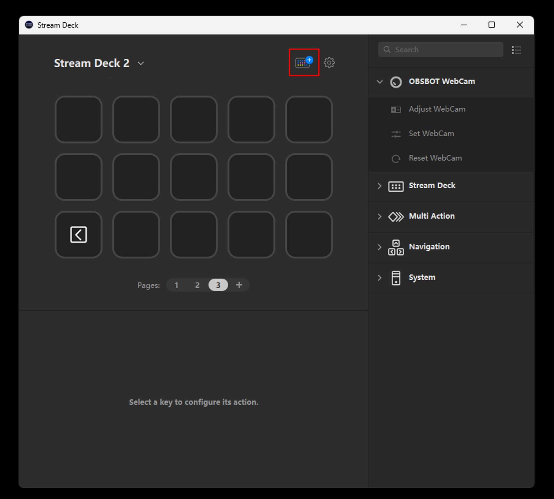 obsbot webcam stream deck plugin 